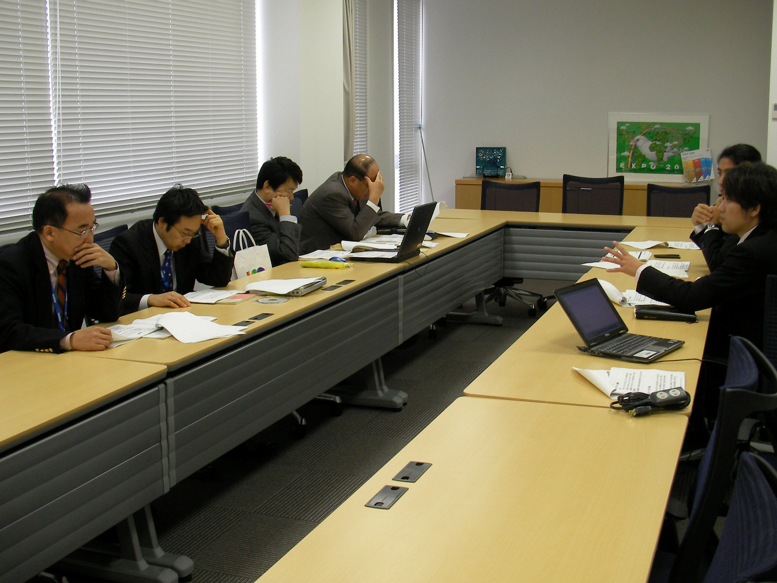 協賛であるブラザー工業さんへの報告会。